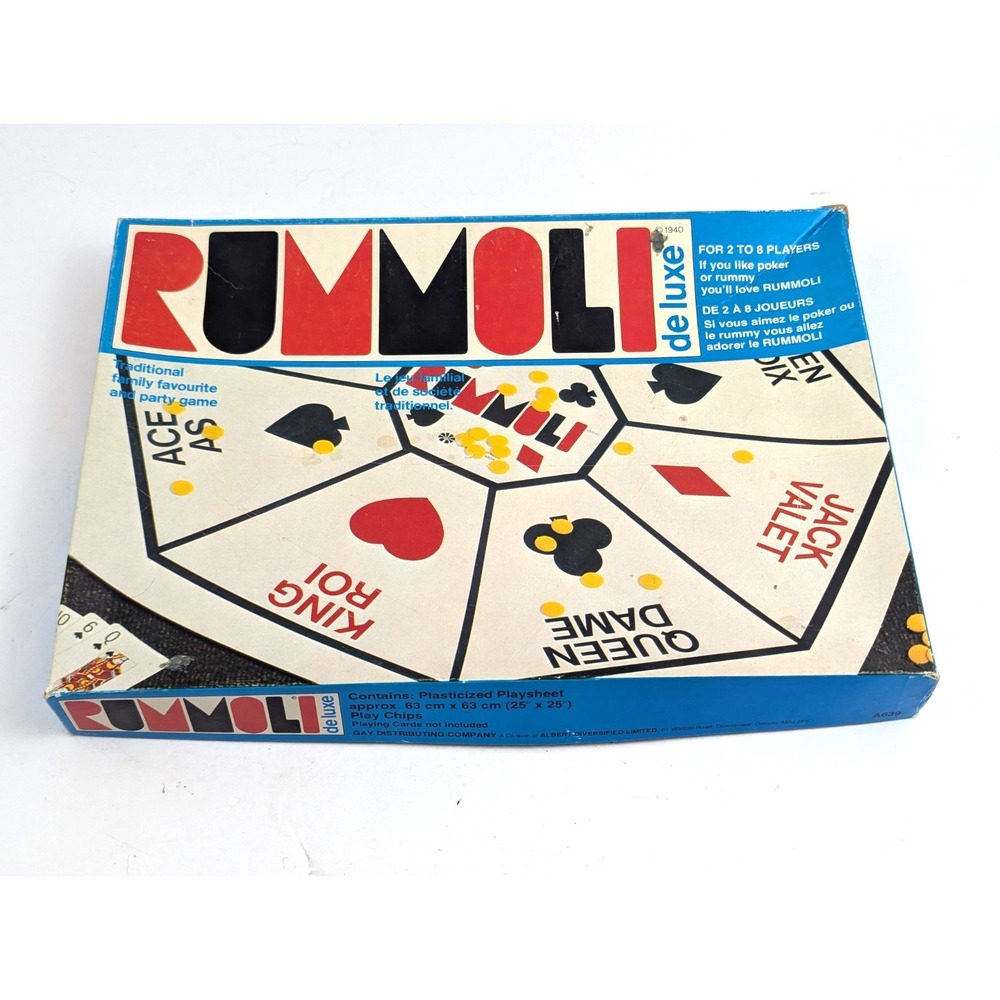 Vintage Rummoli Deluxe‎ Game Copp Clark Canada w/ Playsheet & Rules